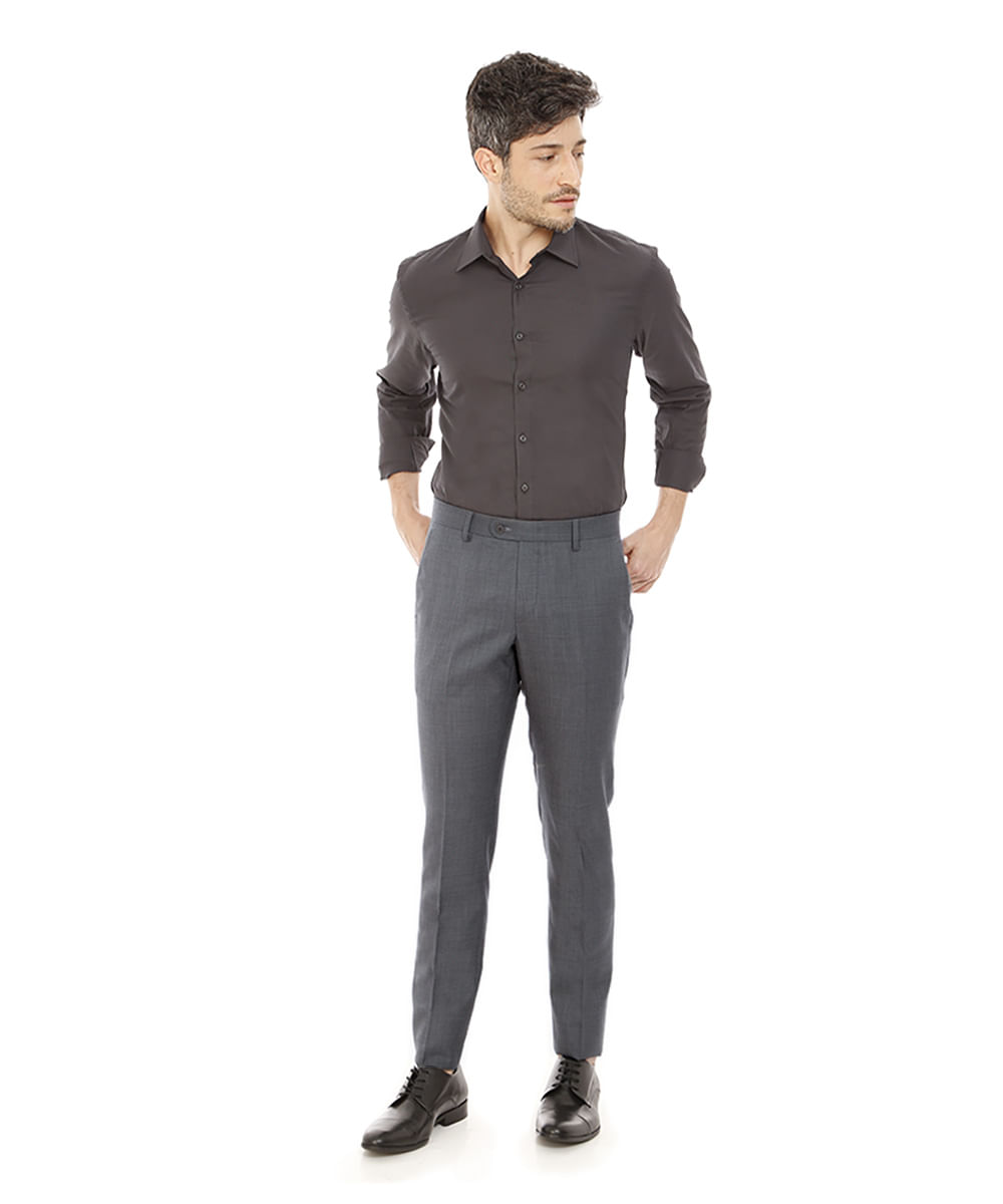calça social lã fria